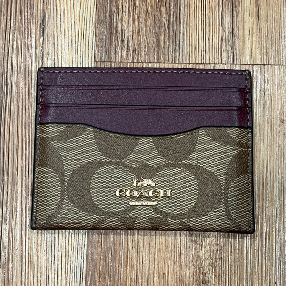 Coach card holder